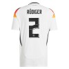 Camiseta de fútbol Alemania Antonio Rudiger 2 Primera Equipación Euro 2024 - Hombre